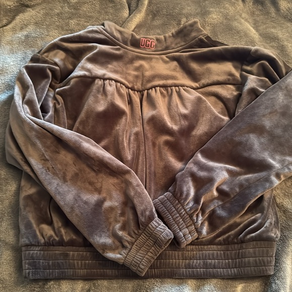 UGG Grey Velour jogger and zip jacket - Picture 10 of 11